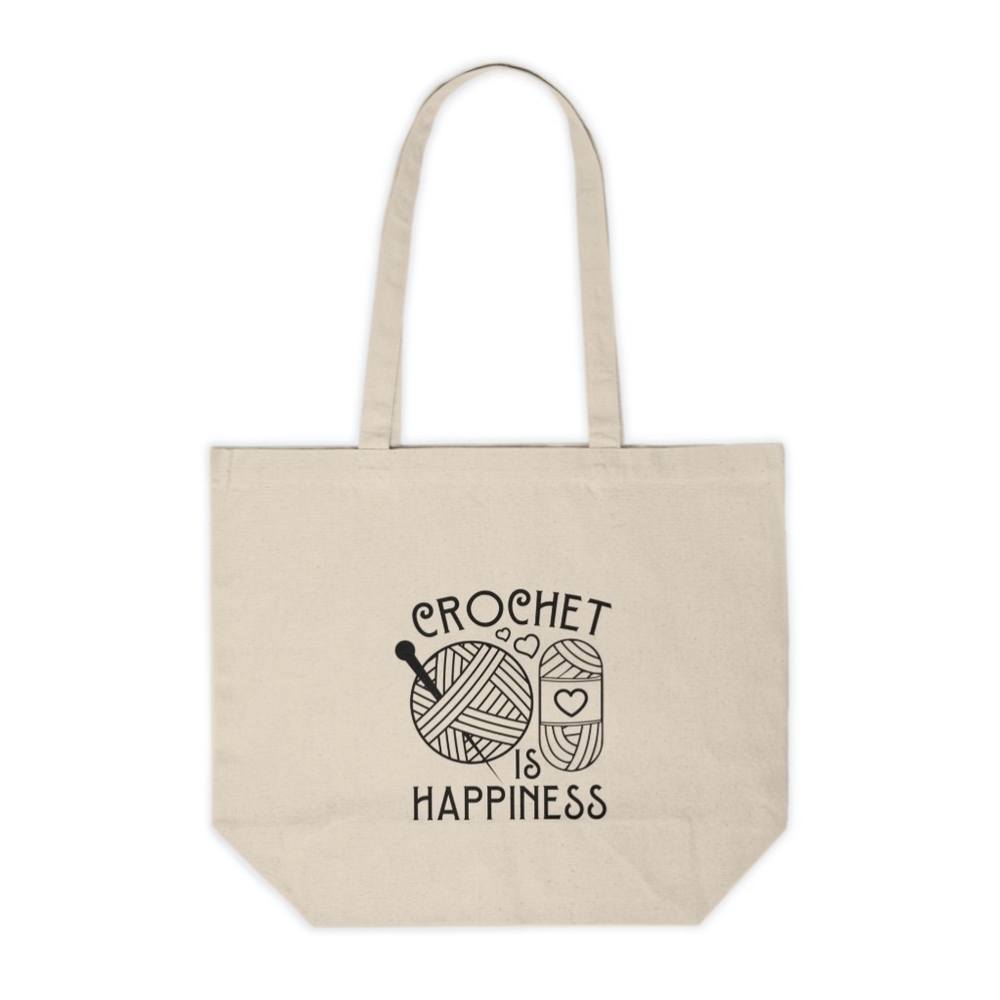 Crochet is Happiness Custom Tote Bag